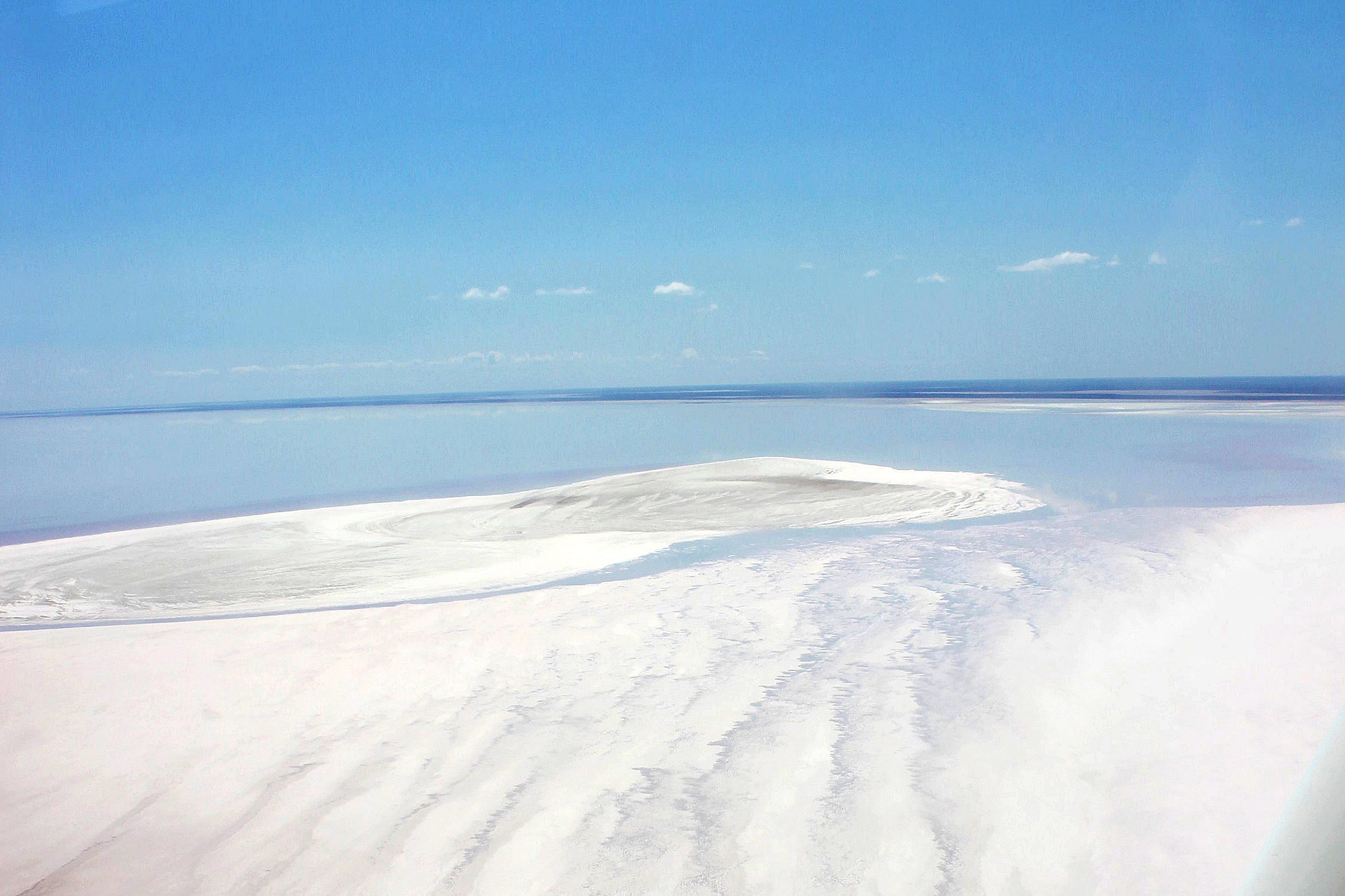 Lake Eyre with water