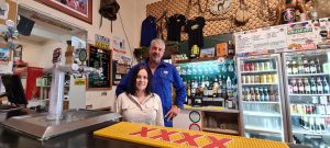 Phil and Maria Van Den Wegen owners of The Marree Hotel